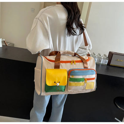 Travel Bag, Duffel Bag Cosmetics Bag, Professional Fitness Bag, Yoga Swimming Training Backpack, Satchel Shoulder Crossbody Tote Bag, Suitable for Men and Women