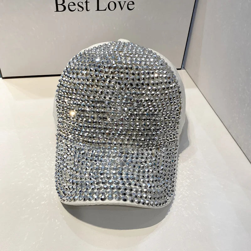 CNTANG Summer Women's Baseball Cap Spring Autumn Rhinestone Caps Fashion Personality Street Hiphop Hats For Female Snapback