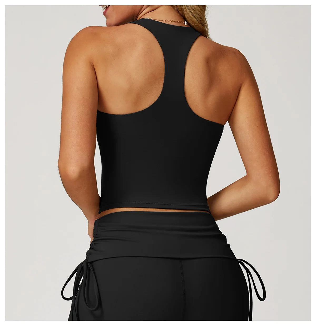 Customized LOGO women's yoga vest I-shaped beautiful back quick-drying fitness top outdoor running sports underwear