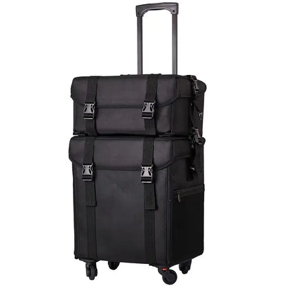 Multifunction Rolling Luggage Sets Spinner Multi-layer Trolley Suitcase with Wheels Women Oxford professional Cosmetic Case