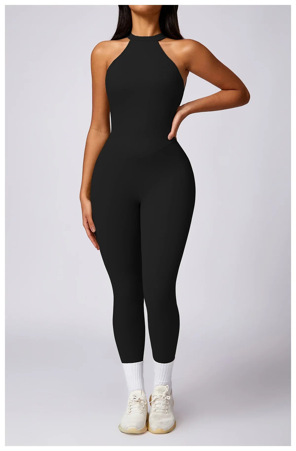 Custom LOGO High Quality Outdoor Jumpsuit Activewear tracksuit women‘s one-piece yoga clothes running tight fitting sportswear