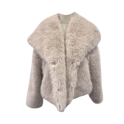TWOTWINSTYLE Solid Temperament Jackets For Women Lapel Long Sleeve Patchwork Buttons Designer Coats Female Fashion Style Clothes