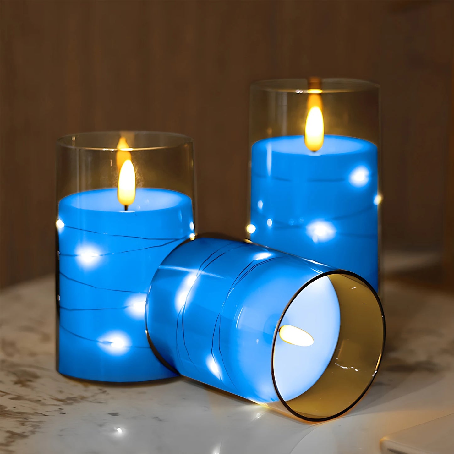 Flickering Flameless Candles Battery Operated Candles LED Candles with Remote Timer for Home Wedding Birthday Decor 3D Flame