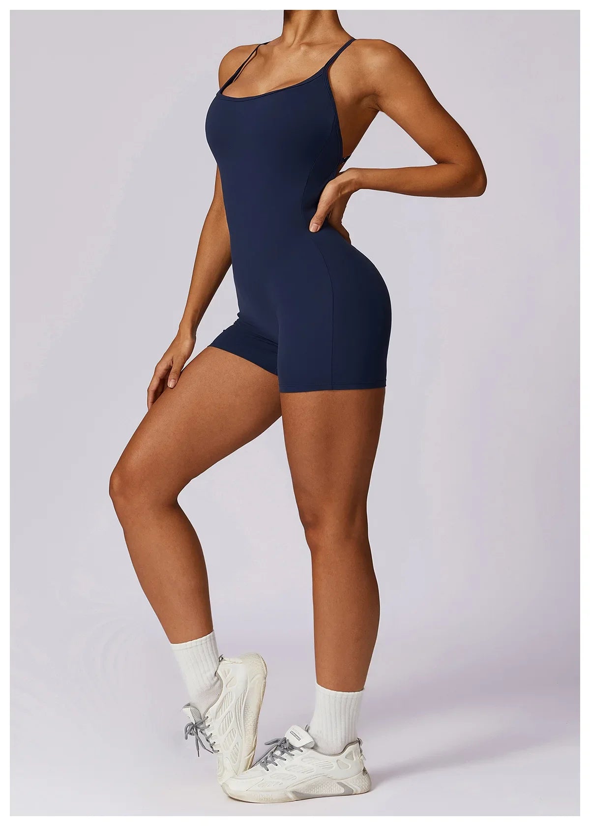 Custom LOGO women's clothing quick-drying nude sports onesie casual running fitness tight back yoga clothing
