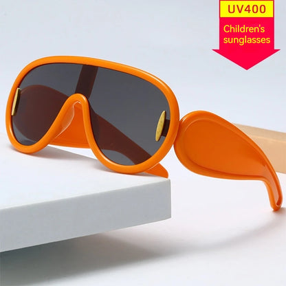 Large Frame Integrated SunShade Large Face SunglaSSeS, Children's Fashionable Toad Mirrors, Personalized SunglaSSeS