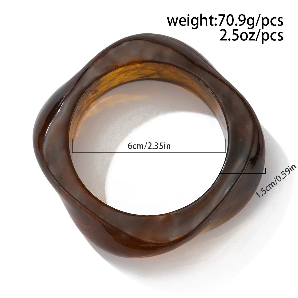 Vintage Acrylic Big Geometric irregular Bangles for Women Trendy Resin Wide Cuff Bangles Bracelets 2025 Fashion Jewelry