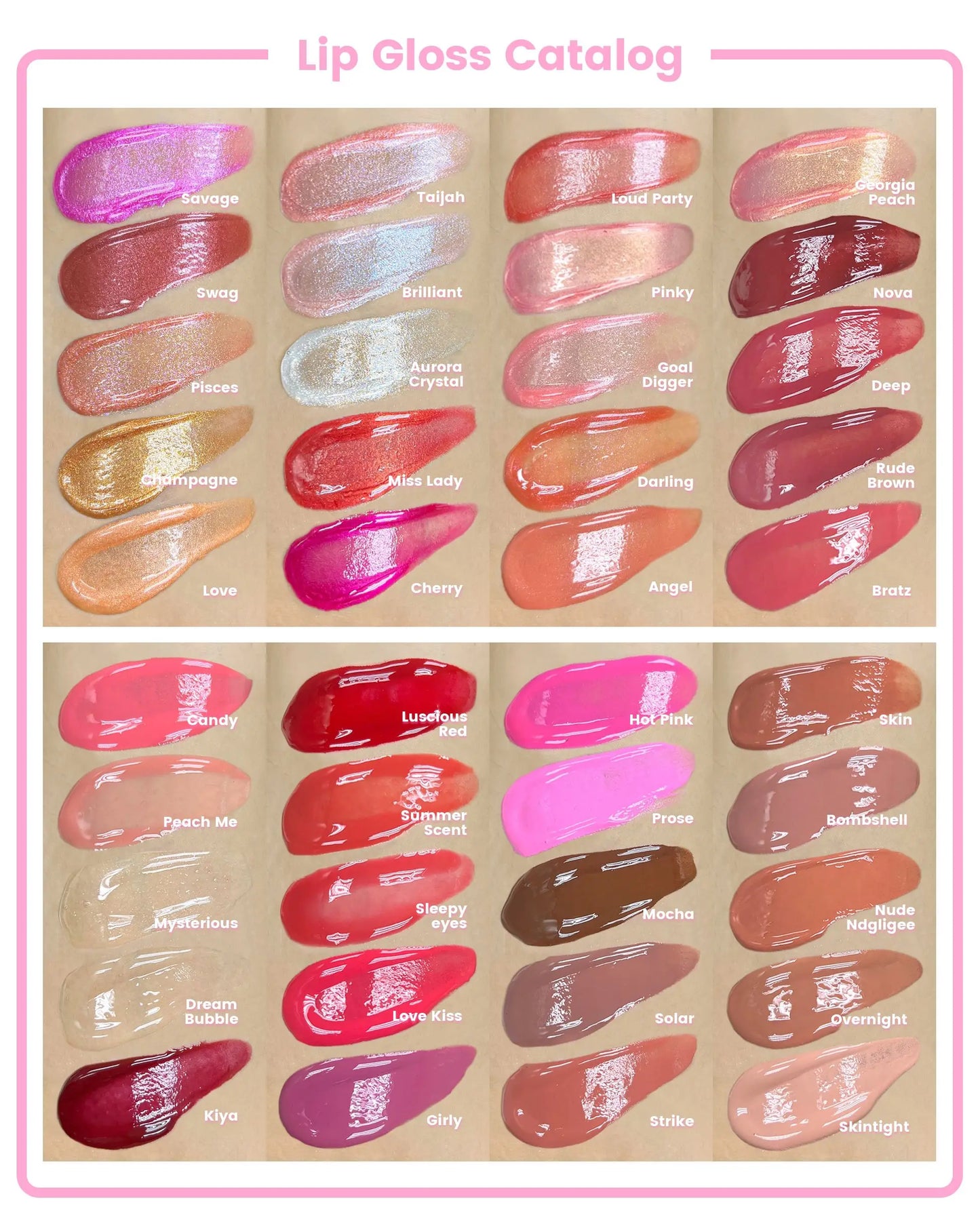 Private Label Lipgloss Wholesale Moisturizing Shiny Glitter Glossy Makeup Lip Gloss Custom Liquid Lipstick Bulk Wholesale