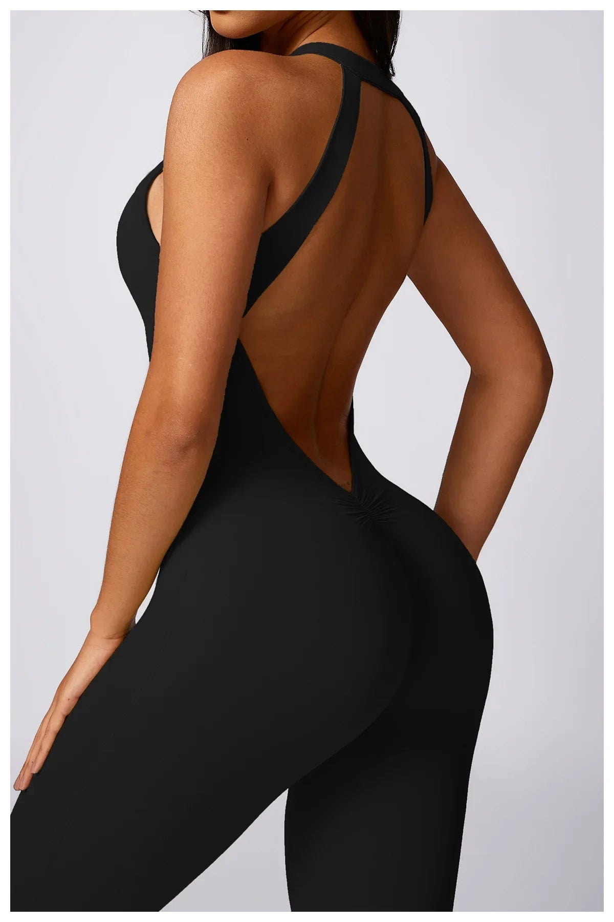 Custom LOGO High Quality Outdoor Jumpsuit Activewear tracksuit women‘s one-piece yoga clothes running tight fitting sportswear