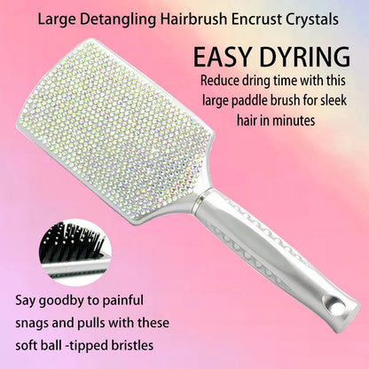 Rhinestone Diamond Hot Tools Set Hair Straightener Iron Comb Ionic Blow Dryer Curling Irons Hair Styling Appliances