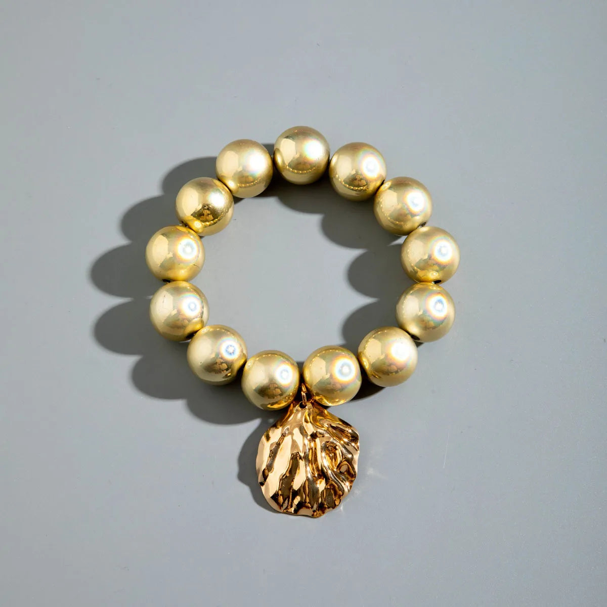 DIEZI Bohemian Multicolor CCB Beads Bracelets For Women Fashion Sweet Shell Starfish Conch Charm Bracelets Bangles Men Jewelry