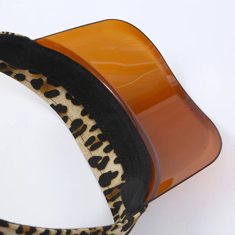 Parent-child Sun Visor Hats Mom's Son Daughter Plastic PVC Visor Caps Outdoor Sport Bicycle Sunshade Hat for Women