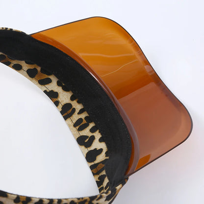 Parent-child Sun Visor Hats Mom's Son Daughter Plastic PVC Visor Caps Outdoor Sport Bicycle Sunshade Hat for Women
