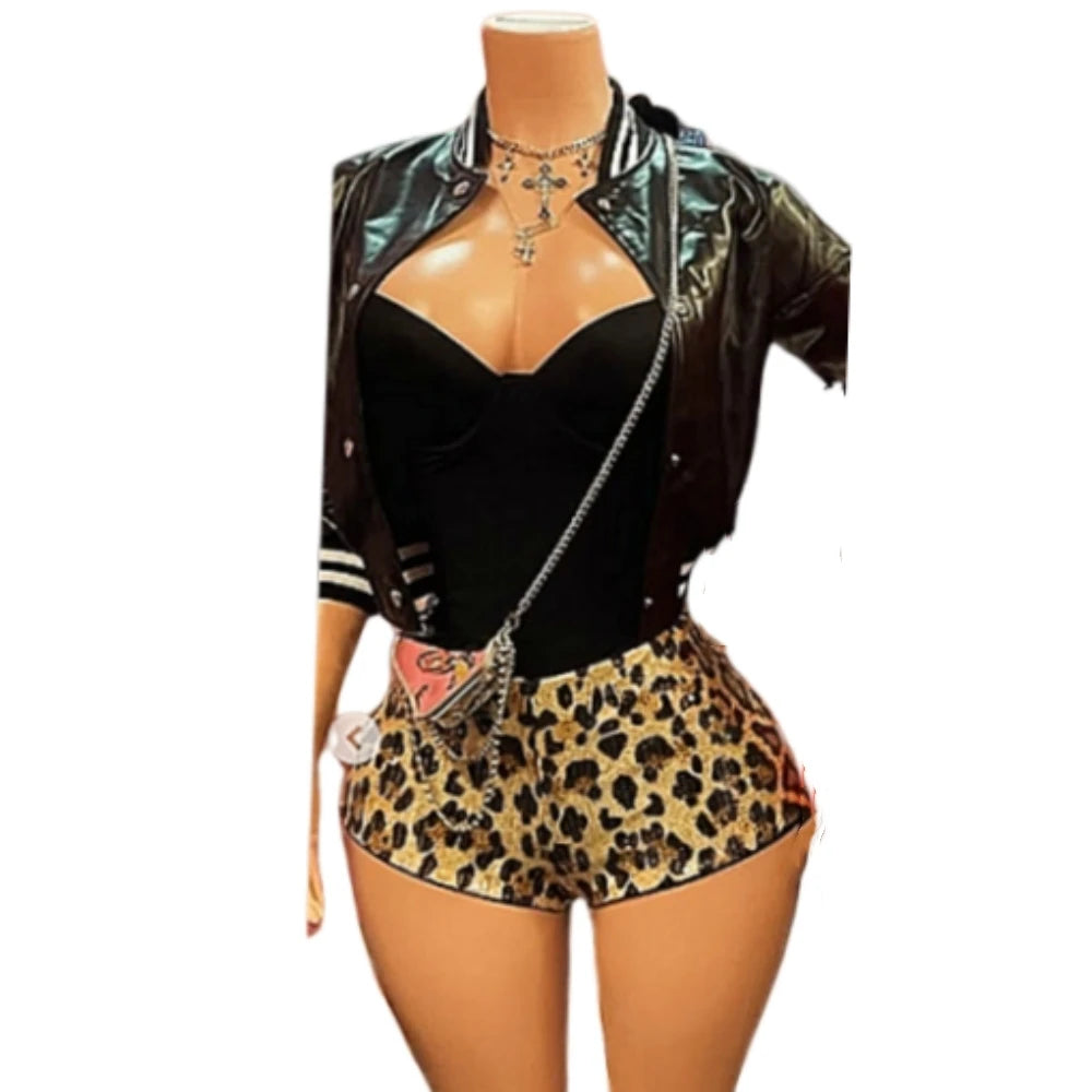 HLJ&GG Red Retro Letter Print Knitting Sweater 3 Piece Sets Women Round Neck Long Sleeve Crop Top And Denim Mini Skirts Outfits